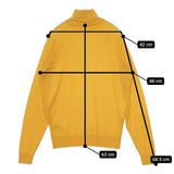 JOHN SMEDLEY イギリス製 メリノウール タートルネック セーター ニット イエロー レディース ジョンスメドレー【中古】5-0901T∞