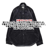 MONKEY TIME 8WALE SOFT CORD SNAP SHIRT 定価18480円 コーデュロイ 長袖シャツ ブラック メンズ モンキータイム【中古】5-1027T∞