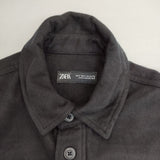 ZARA dnwr. サイズS コットン 長袖シャツ ブラック メンズ ザラ【中古】5-1027T∞