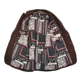 TOMORROWLAND フラノコンビコーデュロイ3Bテーラードジャケット サイズXS 定価69300円 ブラウン メンズ トゥモローランド【中古】5-0920T♪