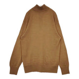 45R/45rpm カメリヤニットソーのヘンリーネック 定価37400円 ウール サイズ4 セーター ニット キャメル メンズ フォーティーファイブアールピーエム【中古】5-1027T∞