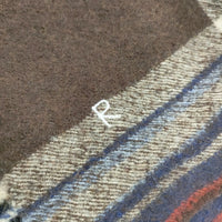 45R/45rpm ウールチェックストール マフラー ブラウン レディース フォーティーファイブアールピーエム【中古】5-0925T◎