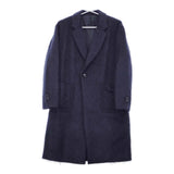 08 sircus 08サーカス モヘヤ サイズ0 チェスターコート ネイビー レディース【中古】5-1030A◎