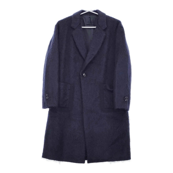 08 sircus 08サーカス モヘヤ サイズ0 チェスターコート ネイビー レディース【中古】5-1030A◎