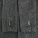 08 sircus 08サーカス モヘヤ サイズ0 チェスターコート ネイビー レディース【中古】5-1030A◎