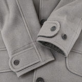 Scye ウールカシミアメルトン オーバーコート 定価11万円 サイズ38 コート グレー レディース サイ【中古】5-1102A◎