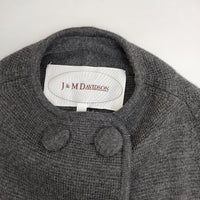 J&M Davidson ウール ニット コート グレー レディース ジェイアンドエムデヴィッドソン【中古】5-0906T∞