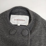 J&M Davidson ウール ニット コート グレー レディース ジェイアンドエムデヴィッドソン【中古】5-0906T∞