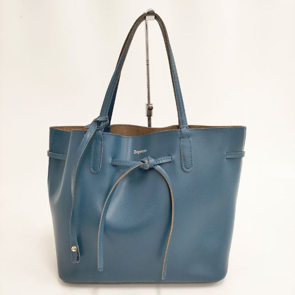 repetto レザー ポーチ付き トートバッグ ブルー系 レディース レペット【中古】5-0504G∞