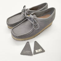 Clarks ワラビー サイズUK5 シューズ・靴 グレー レディース クラークス【中古】5-0313G◎