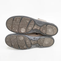asics pedala GILO レザー サイズ24.5EE ブーツ グレー レディース アシックス【中古】5-0925T◎