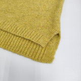 mao made 451118 ヤクフィールモックネックほんのりAラインベスト ベスト 24AW イエロー レディース マオメイド【中古】5-0213T♪