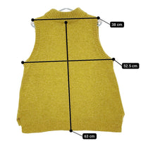 mao made 451118 ヤクフィールモックネックほんのりAラインベスト ベスト 24AW イエロー レディース マオメイド【中古】5-0213T♪