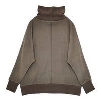 PUPULA オンフレッシュジャージィ オフタートルネック ドルマンプルオーバー カットソー カーキ レディース ププラ【中古】5-0901T∞