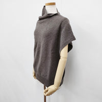 TANG アシンメトリーネックニットベスト 20AW サイズ38 ベスト ブラウン レディース タング【中古】5-0922T◎