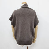 TANG アシンメトリーネックニットベスト 20AW サイズ38 ベスト ブラウン レディース タング【中古】5-0922T◎