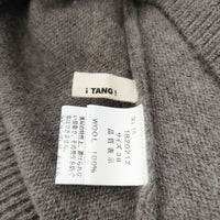 TANG アシンメトリーネックニットベスト 20AW サイズ38 ベスト ブラウン レディース タング【中古】5-0922T◎
