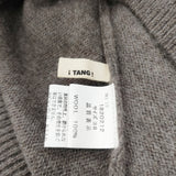 TANG アシンメトリーネックニットベスト 20AW サイズ38 ベスト ブラウン レディース タング【中古】5-0922T◎