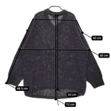 mao made 浅Vネック裾ドロストゆるっとプルオーバー セーター ニット ブラック レディース マオメイド【中古】5-0506M♪