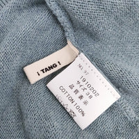TANG コットンニットベスト サイズ38 変形 ベスト ミズイロ レディース タング【中古】5-0711G◎