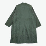 maison de SOIL キルティングシルクコート サイズ1 ノーカラー コート グリーン レディース メゾンドソイル【中古】5-0323M♪