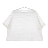 LE GLAZIK 半袖 プルオーバー コットン ブラウス シャツ ホワイト レディース ルグラジック【中古】5-0517S∞