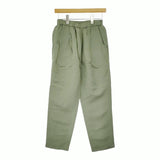 Morris&Sons リネン混 イージーパンツ サイズ0 パンツ カーキ レディース モリスアンドサンズ【中古】5-0411M♪