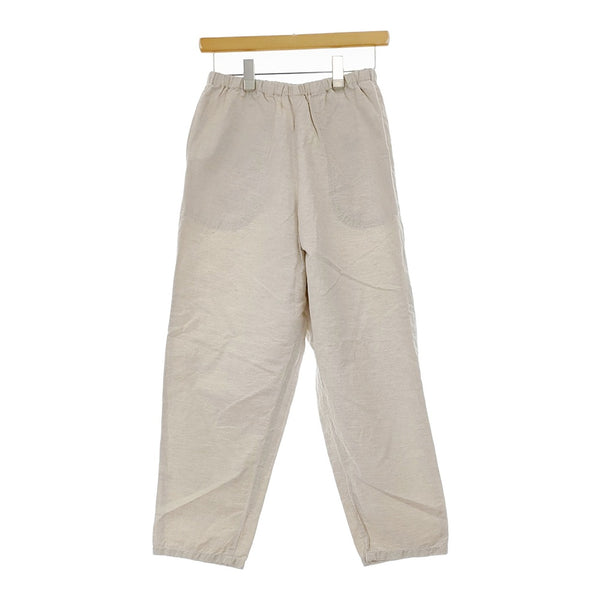Danton コットンリネンウェザーイージーパンツ 定価15400円 サイズ36 JD-2540LHP パンツ ベージュ レディース ダントン【中古】5-0411M♪