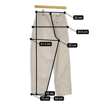 Danton コットンリネンウェザーイージーパンツ 定価15400円 サイズ36 JD-2540LHP パンツ ベージュ レディース ダントン【中古】5-0411M♪