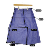 URBAN RESEARCH DOORS ストライプタックパンツ ガウチョパンツ ブルー ホワイト レディース アーバンリサーチドアーズ【中古】5-0411M♪