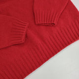 Morris&Sons ウール イギリス製 クルーネック セーター ニット レッド レディース モリスアンドサンズ【中古】5-1001T∞