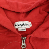 GYMPHLEX ヘビーウエイトテリースウェット 12 定価15180円 ハーフジッププルオーバーパーカー レッド レディース ジムフレックス【中古】5-0506M♪