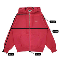 GYMPHLEX ヘビーウエイトテリースウェット 12 定価15180円 ハーフジッププルオーバーパーカー レッド レディース ジムフレックス【中古】5-0506M♪