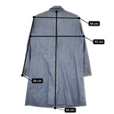 45R/45rpm コットン デニム インディゴ サイズ3 コート ブルー レディース フォーティーファイブアールピーエム【中古】5-0506M♪