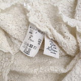 Dot & Stripes 縮絨ラッセルレースハイネック半袖プルオーバー 定価8250円 カットソー キナリ レディース ドット&ストライプス【中古】5-0411S♪