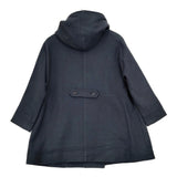LOISIR ウール フーディ サイズ36 Aライン コート ネイビー レディース ロワズィール【中古】5-1024A◆