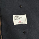 LOISIR ウール フーディ サイズ36 Aライン コート ネイビー レディース ロワズィール【中古】5-1024A◆