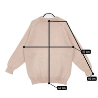 veritecoeur/Kerry Woollen Mills VCK-232 イングランド製 ウール セーター ニット ピンク レディース ヴェリテクール/ケリーウーレンミルズ【中古】5-0929T∞