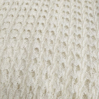 mizuiro-ind pattern knitting c/neck vest 1-220024 定価13860円 メッシュ編 ニットベスト ホワイト レディース ミズイロインド【中古】5-0411M♪