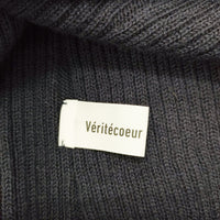veritecoeur タートルネックポンチョ ポンチョ ネイビー レディース ヴェリテクール【中古】5-0811T◎