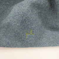 Sybilla ウール ロゴ刺繍 サイズM 帽子 ベレー帽 ブルー レディース シビラ【中古】5-0925T◎