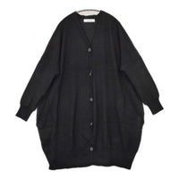 veritecoeur VCK-250 ウール カシミヤ Vネック ニット ロング カーディガン ブラック レディース ヴェリテクール【中古】5-0929T∞