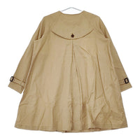 LOISIR リネン アデュートリステス サイズ38 ノーカラー コート ベージュ レディース ロワズィール【中古】5-0411M♪