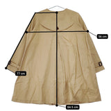 LOISIR リネン アデュートリステス サイズ38 ノーカラー コート ベージュ レディース ロワズィール【中古】5-0411M♪