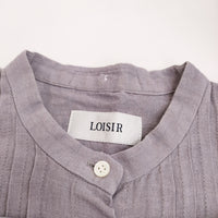 LOISIR リネンバンドカラータックシャツワンピ アデュートリステス ワンピース パープル レディース ロワズィール【中古】5-0411M♪
