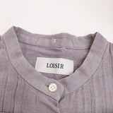 LOISIR リネンバンドカラータックシャツワンピ アデュートリステス ワンピース パープル レディース ロワズィール【中古】5-0411M♪