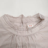 Conges payes レース フリル ブラウス シャツ ピンク レディース コンジェ ペイエ【中古】5-0411M♪