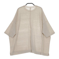 veritecoeur VCK-243 サイズ1 定価20000円 コットンシルク クルーネック ニット 22SS ベージュ レディース ヴェリテクール【中古】5-0411M♪