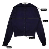 R&D.M.Co- WEEKEND HILL バックボタン シルク ウール 定価41800円 no.5200 セーター ニット ネイビー レディース オールドマンズテーラー【中古】5-0906T∞