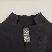 R&D.M.Co- 縮絨起毛ニット ウール 羽織 ジャケット ネイビー レディース オールドマンズテーラー【中古】5-0914T△